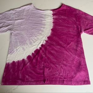 Pink tie dyed tee shirt, good condition